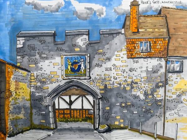 🎨 Atelier: Prior's Gate, Winchester, Hampshire. Signed, Limited Edition Print of 50no.