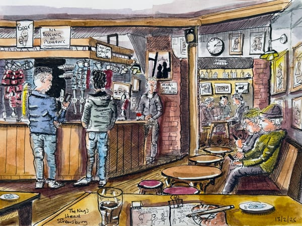 🎨 Atelier: The Nag's Head, Shrewsbury. Signed, Limited Edition Print of 50no.